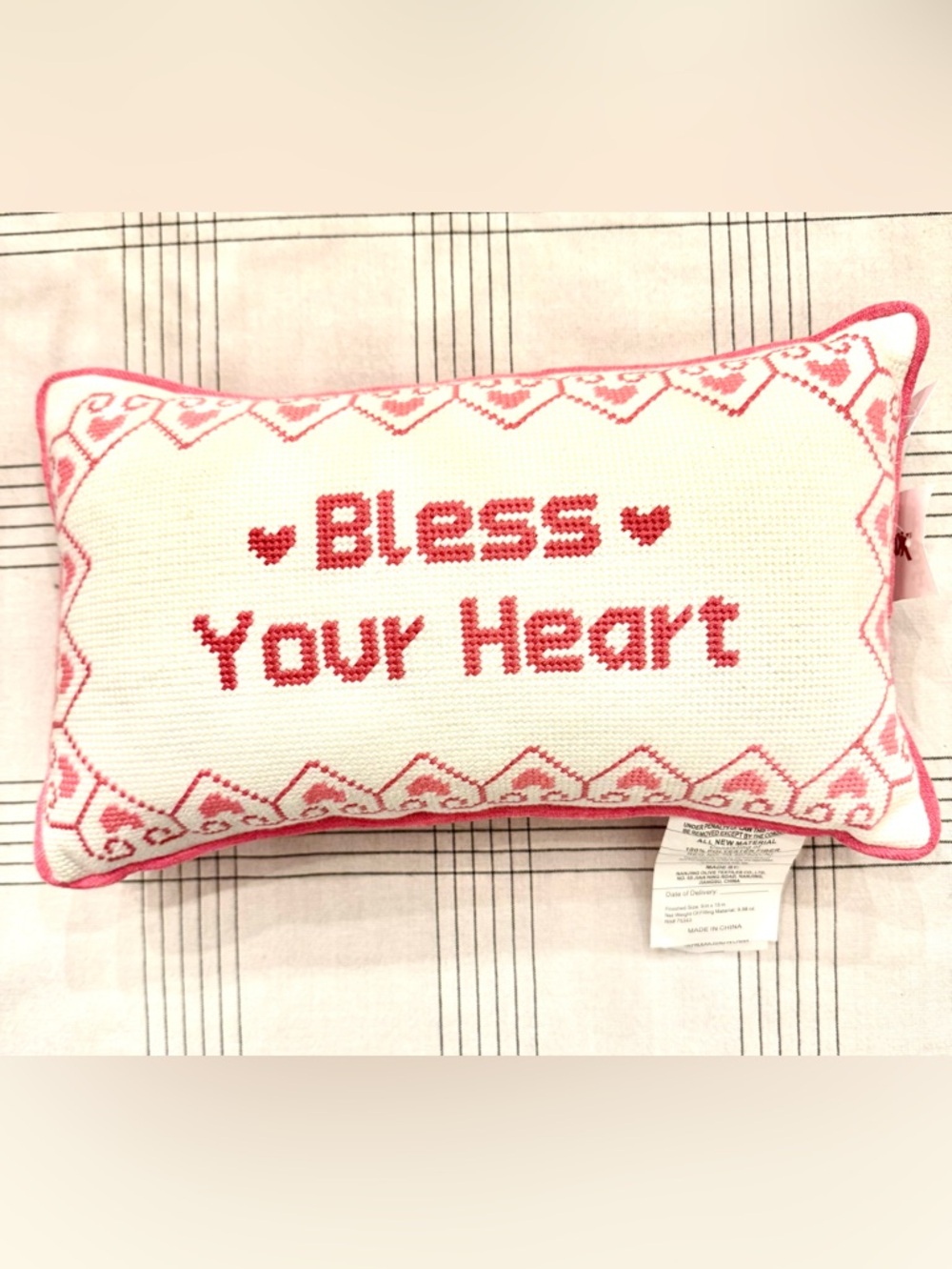NWT Cupcakes and cashmere
“ bless your heart” pillow